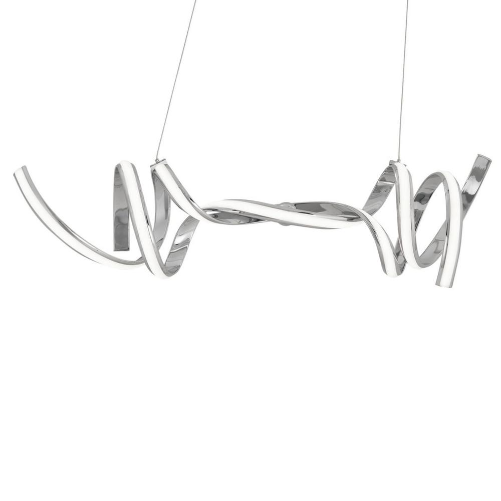 Munich Chandelier Chrome Metal Integrated LED Dimmable. Picture 1