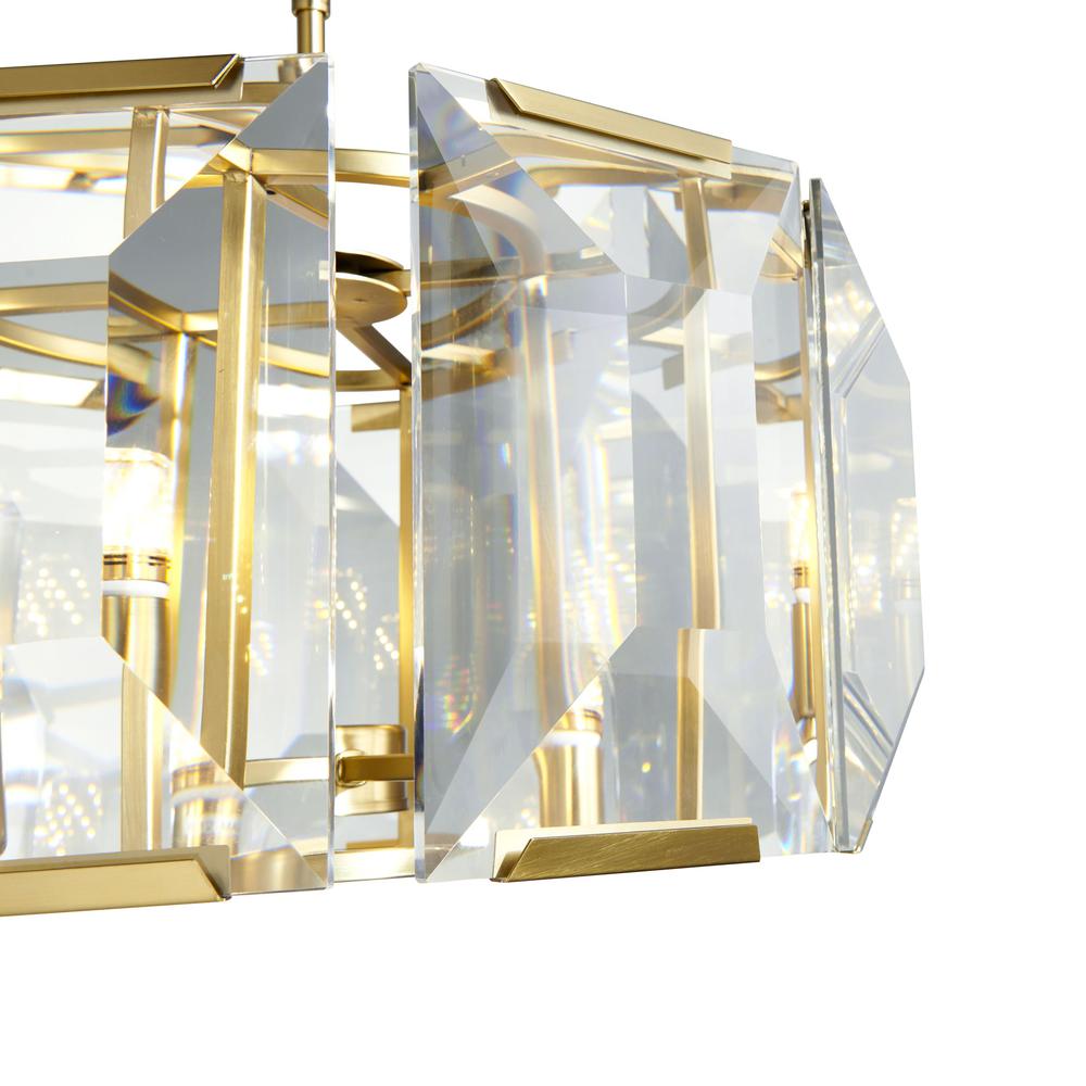 Finesse Decor Schumann Chandelier Gold Crystal   19" Diameter. Picture 4