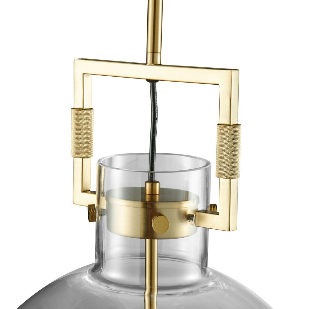 Finesse Decor Atlas Pendant Gold Metal and Acrylic LED Light. Picture 2