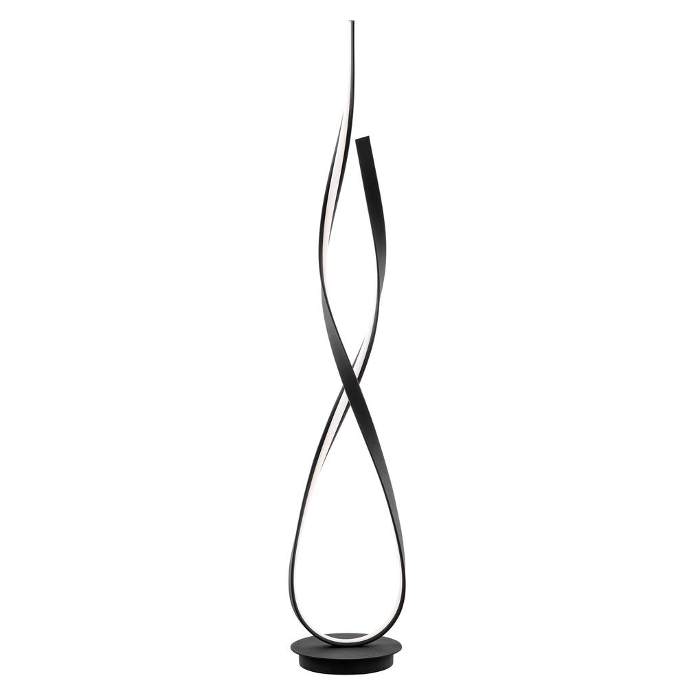 Finesse Decor Vienna Floor Lamp Matte Black Metal Dimmable Integrated LED. Picture 1