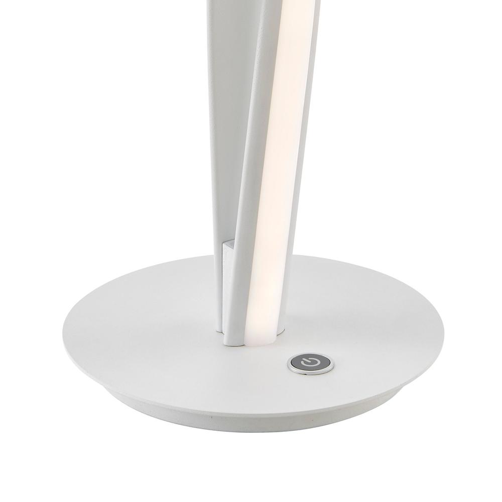 Finesse Decor Munich Table Lamp White Metal Dimmable Integrated LED. Picture 3
