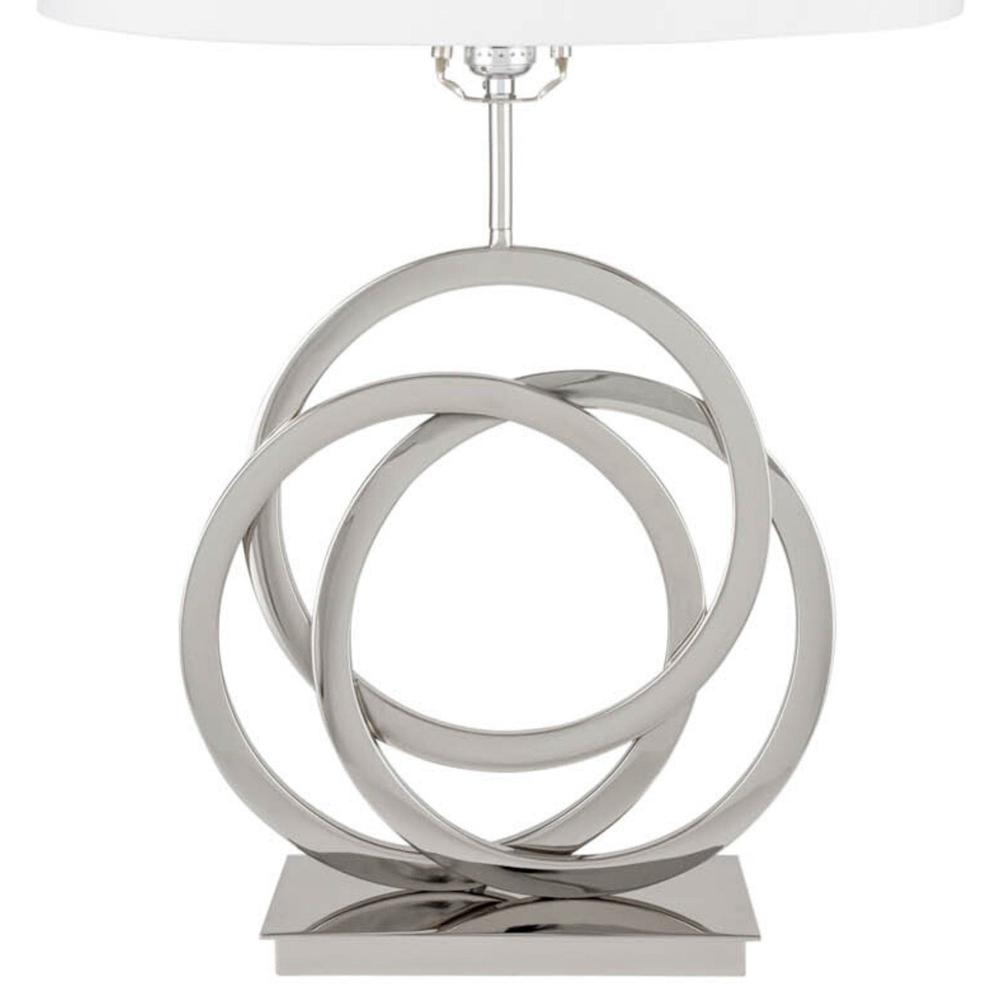 Finesse Decor Circles Table Lamp Chrome Metal LED Light. Picture 2