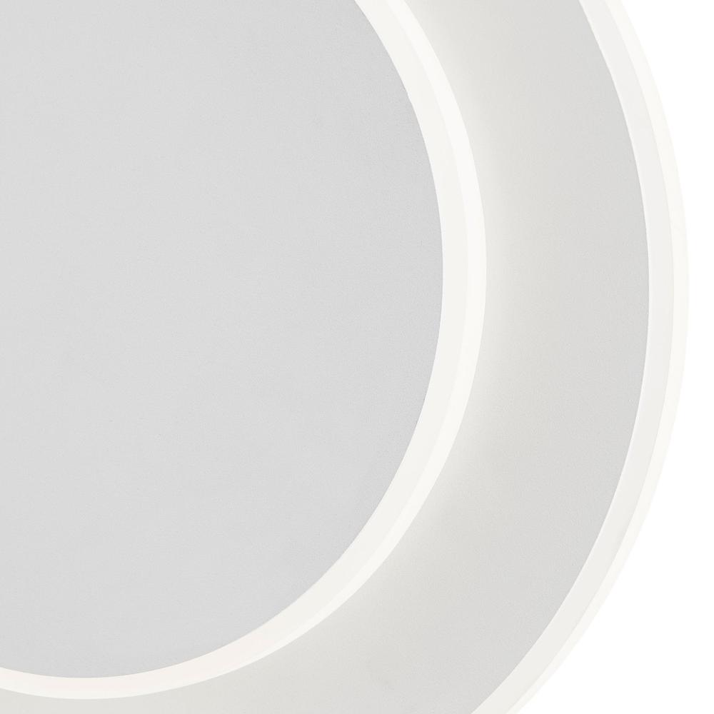 Finesse Decor Luna Eclipse Wall Light White Metal Dimmable Integrated LED. Picture 4