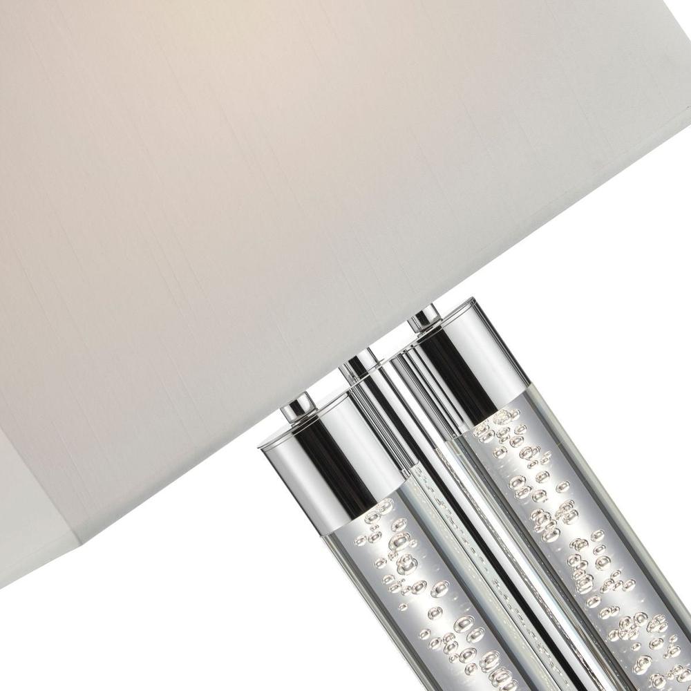 Finesse Decor Night tubes Table Lamp Chrome Metal and Acrylic LED Light. Picture 2