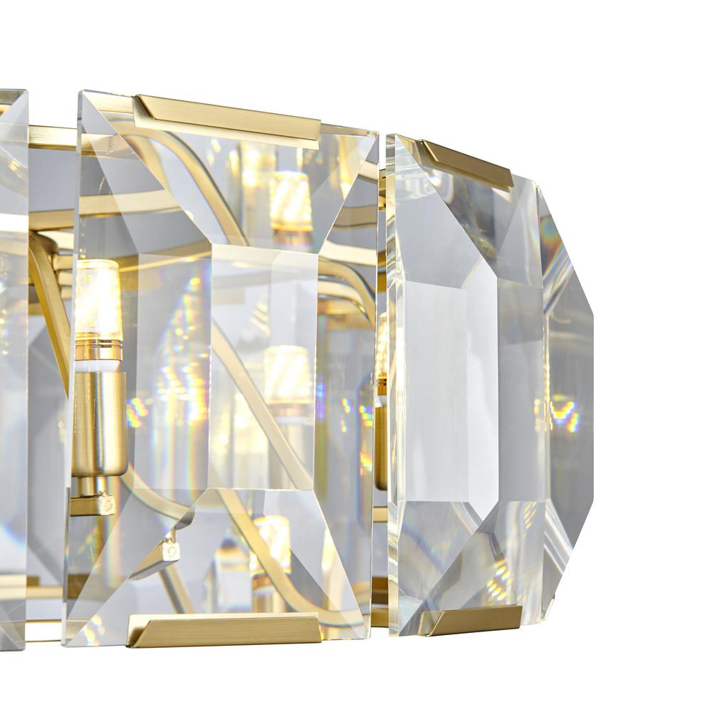 Finesse Decor Schumann Chandelier Gold Crystal   30" Diameter. Picture 4