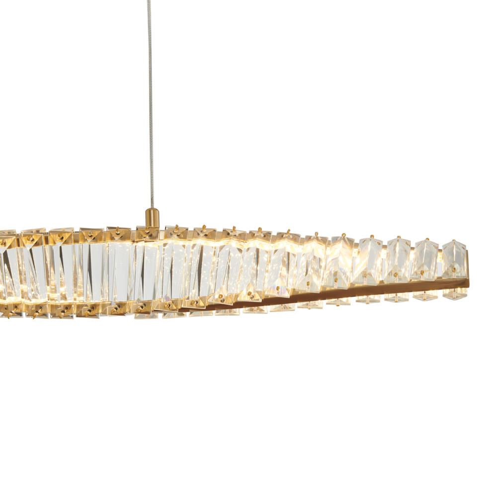 Towson Chandelier Gold Crystal Integrated LED CC Technology. Picture 3