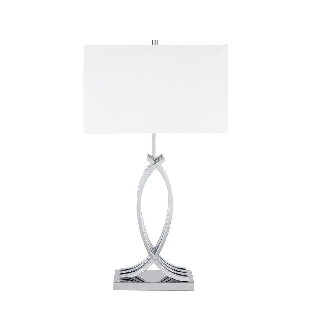 Finesse Decor Unity Table Lamp Chrome Metal LED Light. Picture 1
