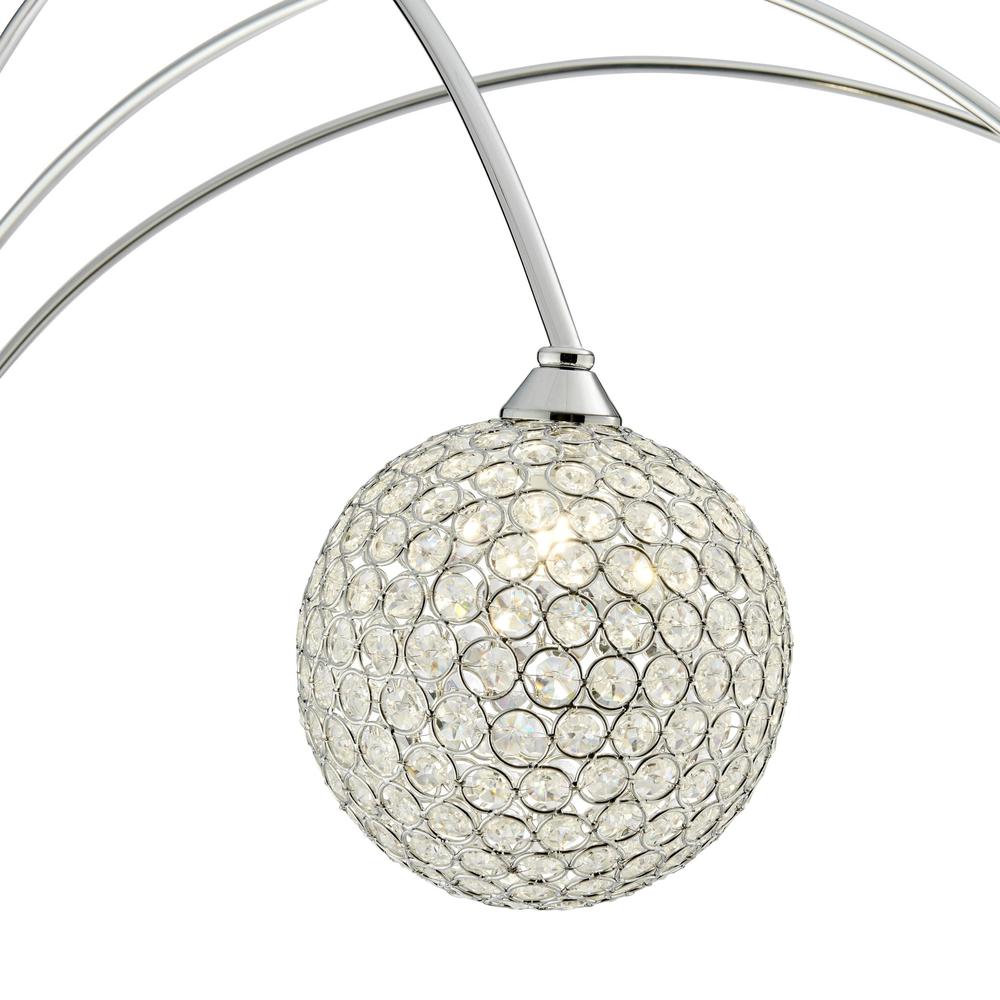 Finesse Decor Horizontal Spheres Floor Lamp Chrome Metal LED Light. Picture 3