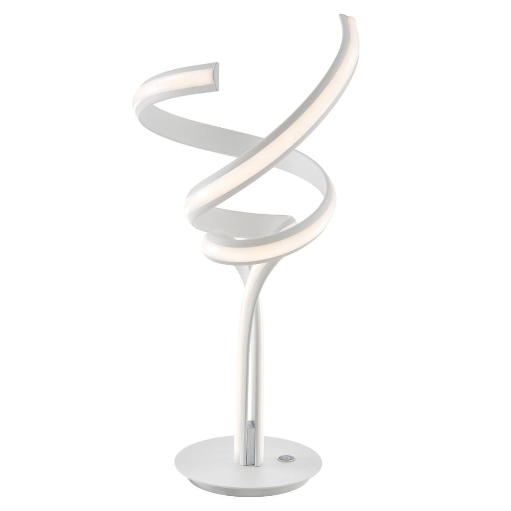 Finesse Decor Munich Table Lamp White Metal Dimmable Integrated LED. Picture 1
