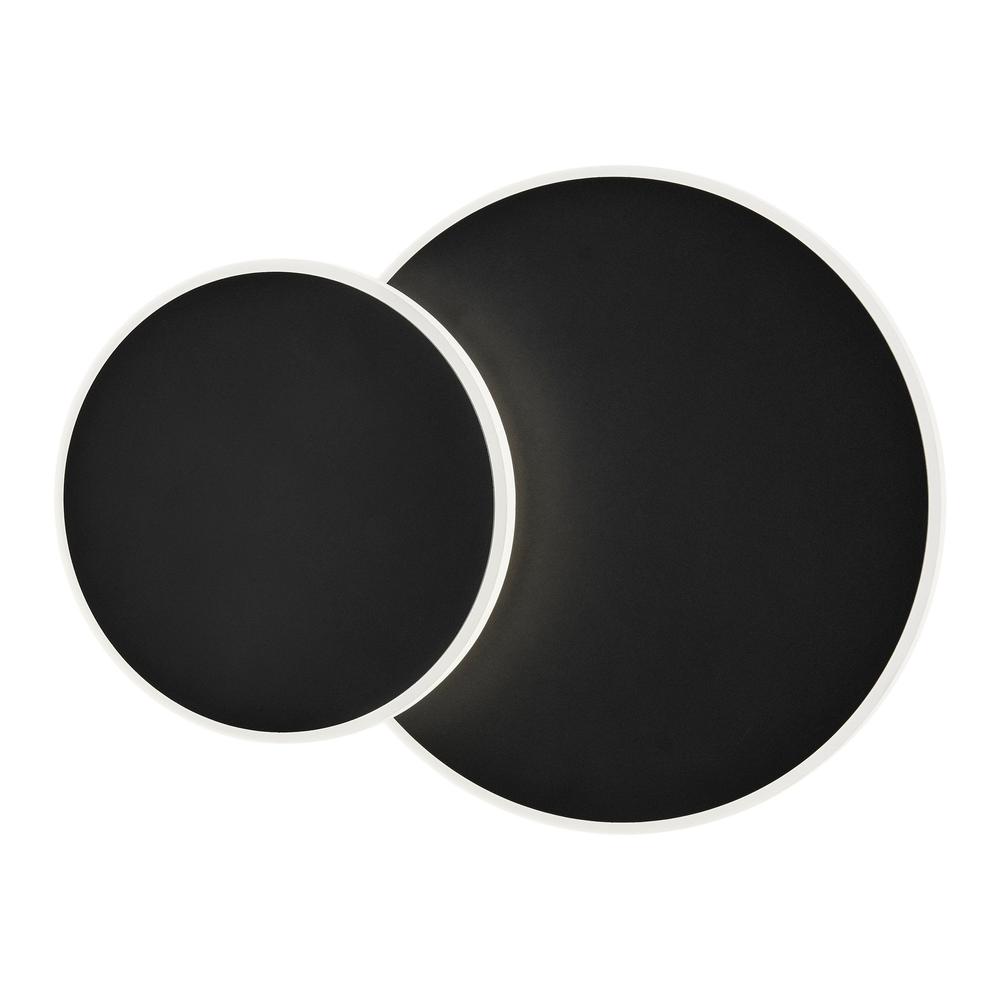 Finesse Decor Luna Eclipse Wall Light Black Metal Dimmable Integrated LED. Picture 5