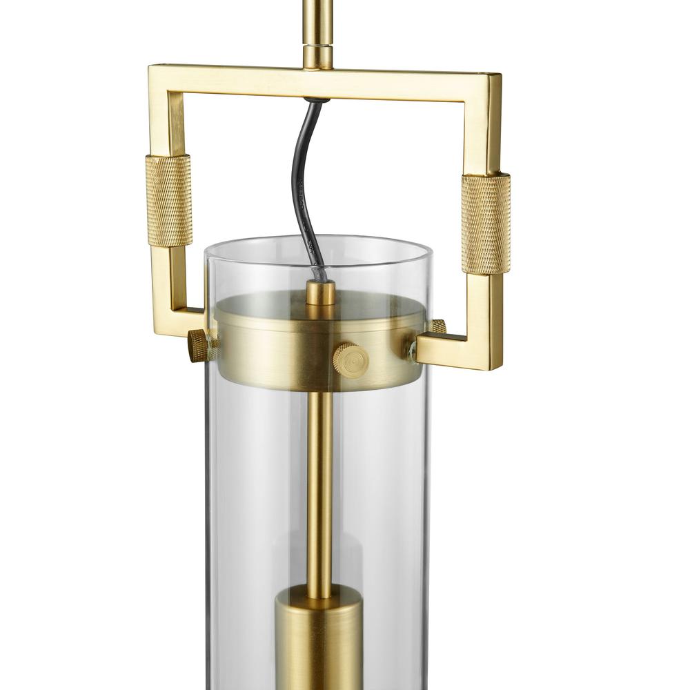 Finesse Decor Zeus Pendant Gold Metal and Acrylic LED Light. Picture 2