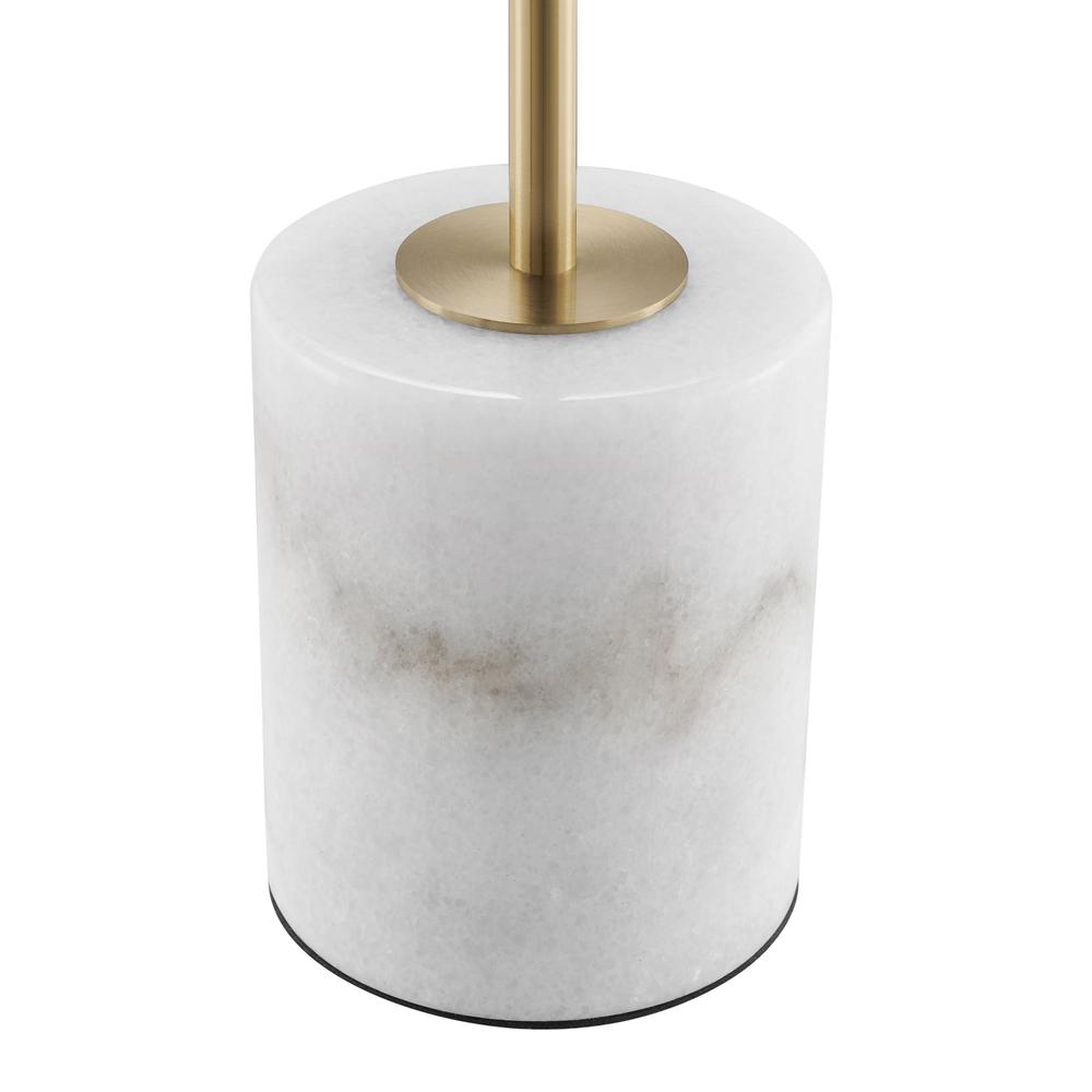Anechdoche Table Lamp Gold and White Metal, Glass and Marble LED Light. Picture 3