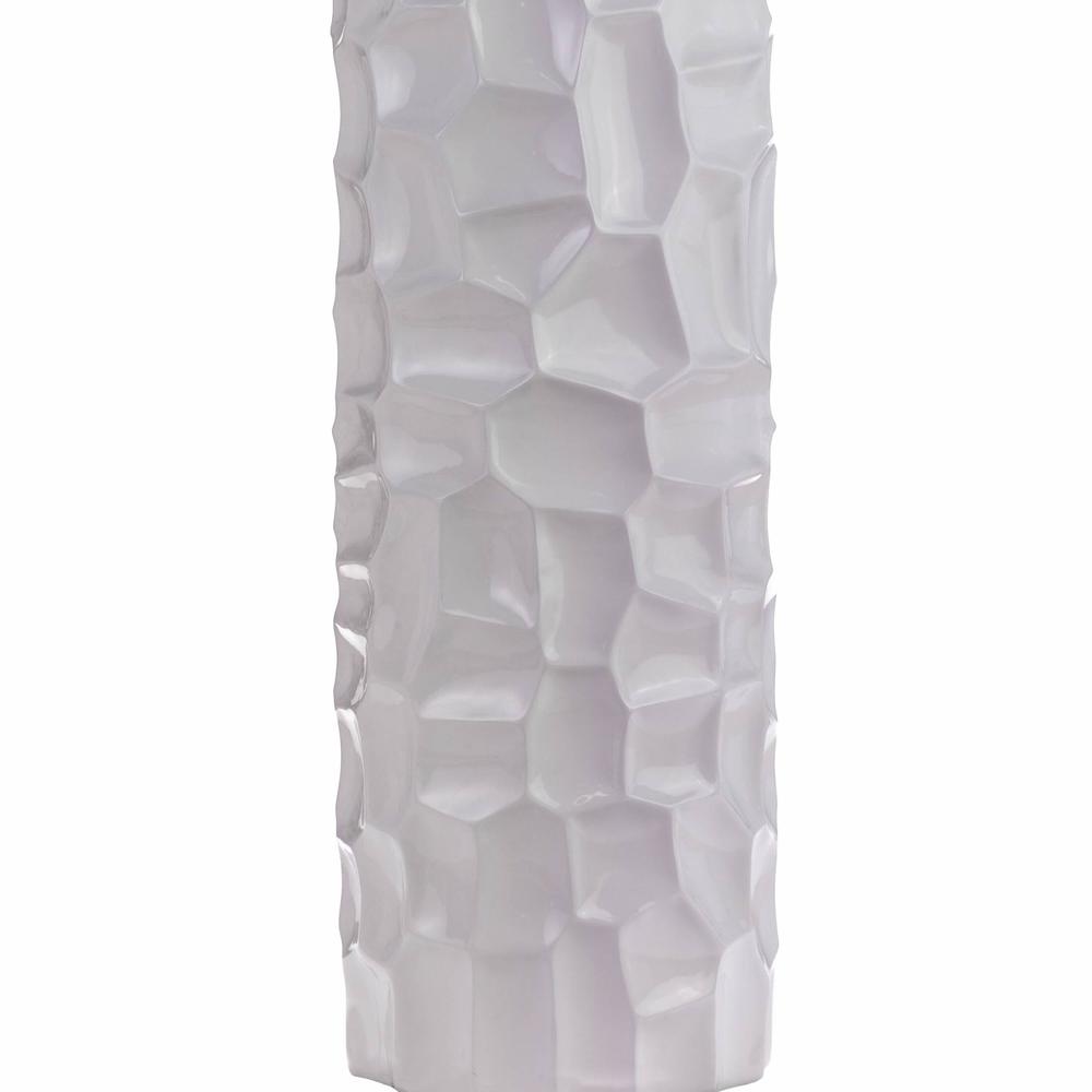 Trombone Vase Sculpture White Resin Handmade. Picture 2