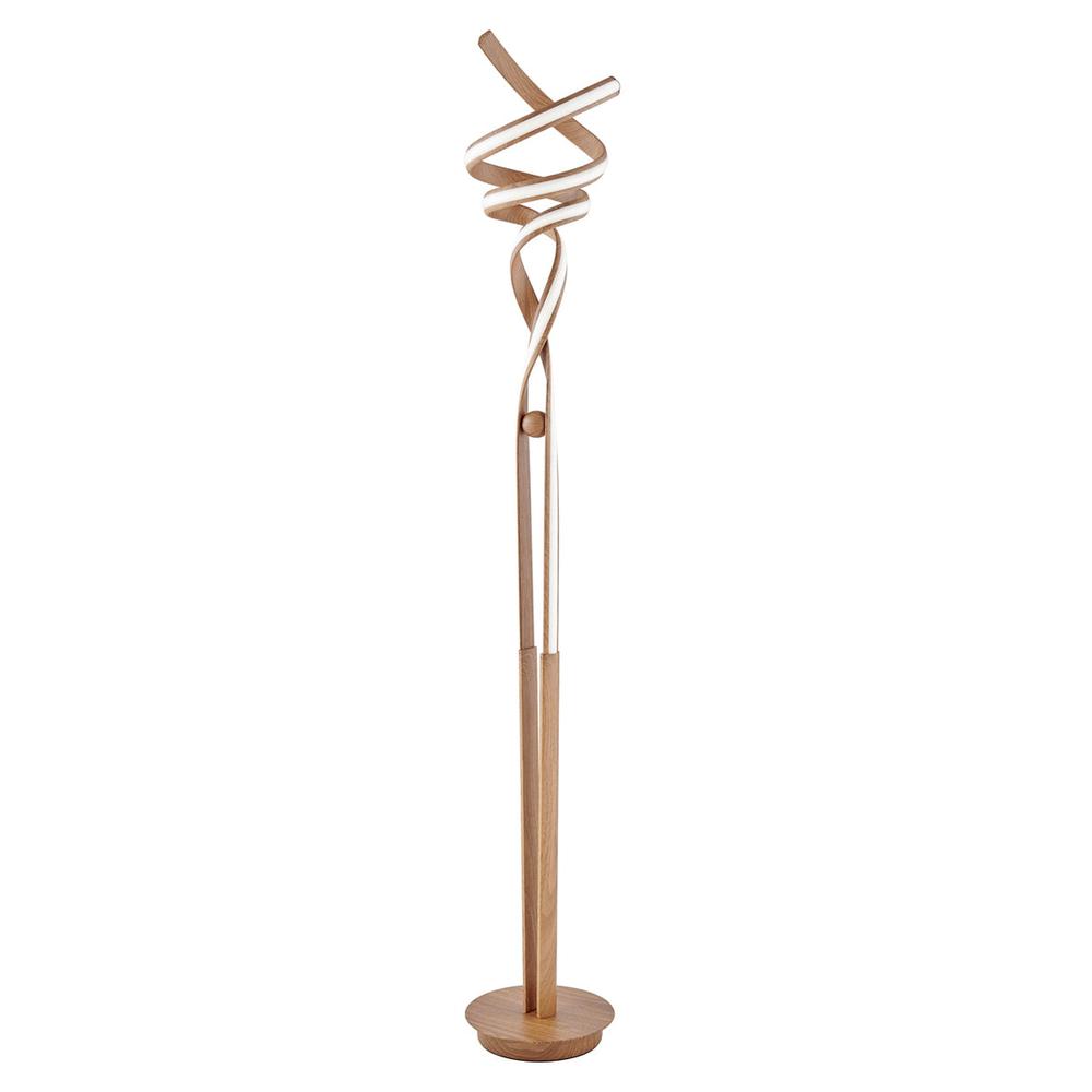 Finesse Decor Munich Floor Lamp Wood Metal Dimmable Integrated LED. Picture 1