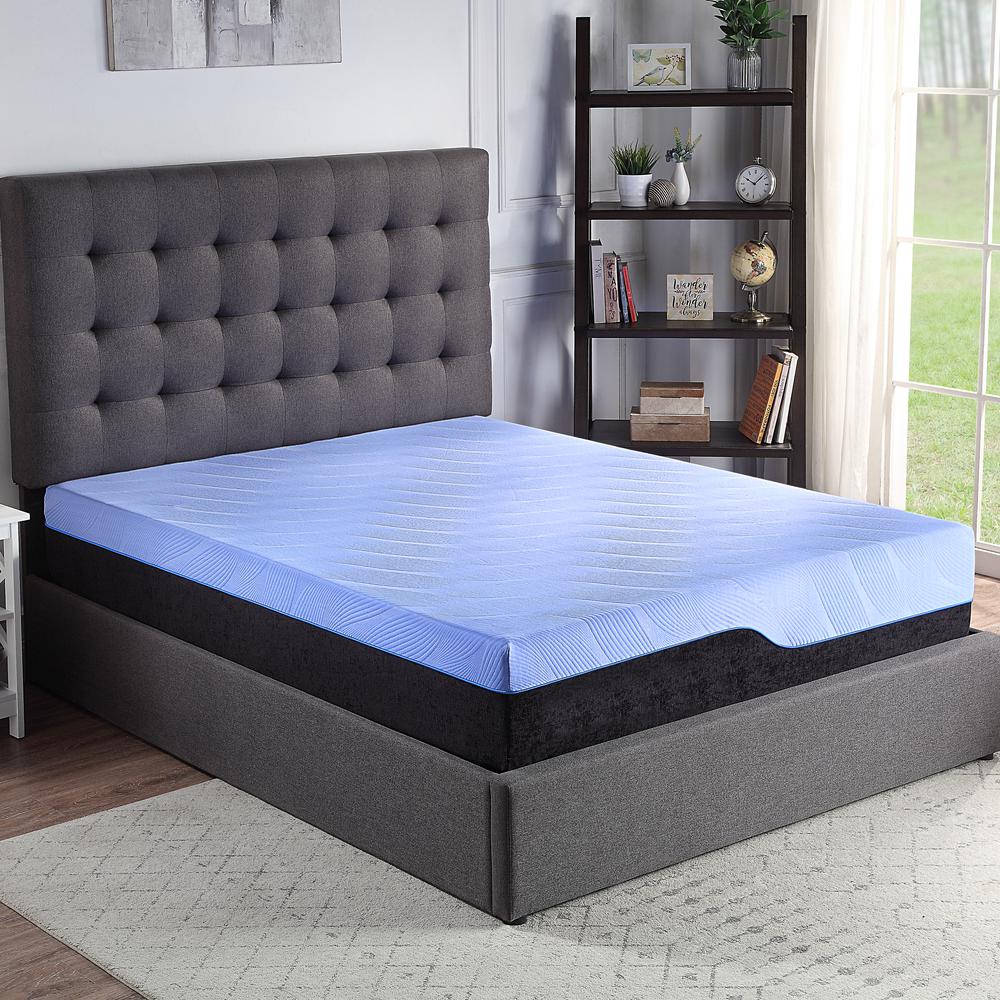 12 inch King Size 5-Layer Hybrid Latex Foam and Coil Adult Mattress. Picture 1