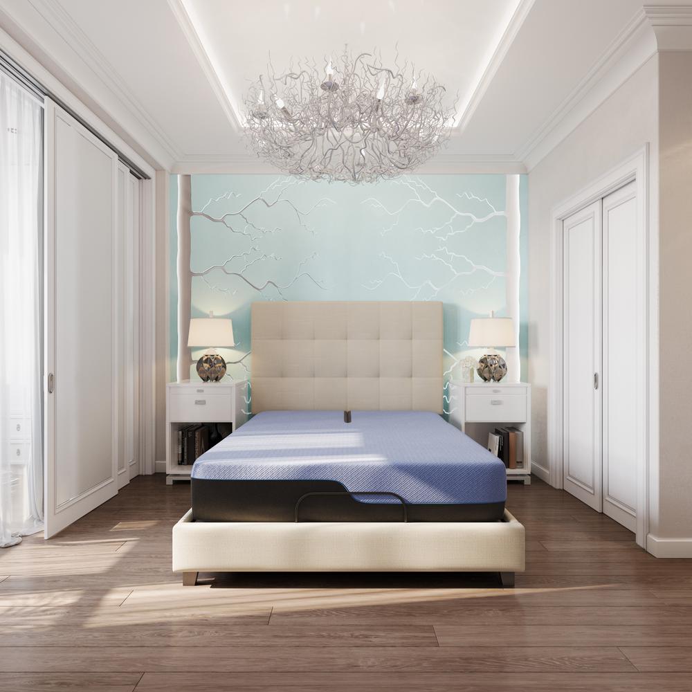 King Size Hybrid 5-Layer Memory Foam Mattress and Bed Frame. Picture 3