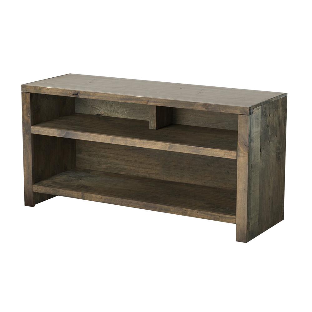 48 in. No Assembly Required Made in America Barnwood Finish Solid Wood TV Stand. Picture 5