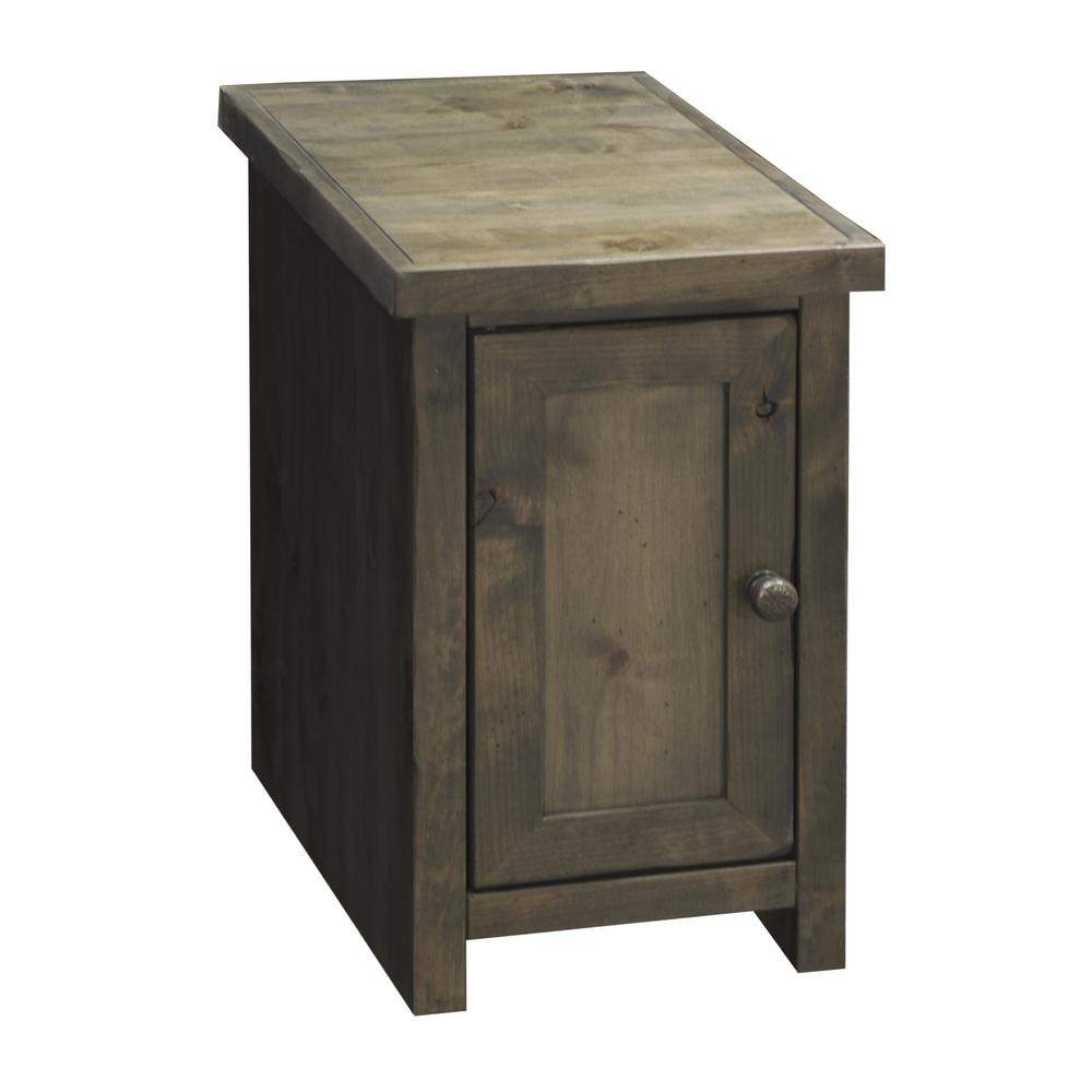 Barnwood Finish Solid Wood Side Table. Picture 2