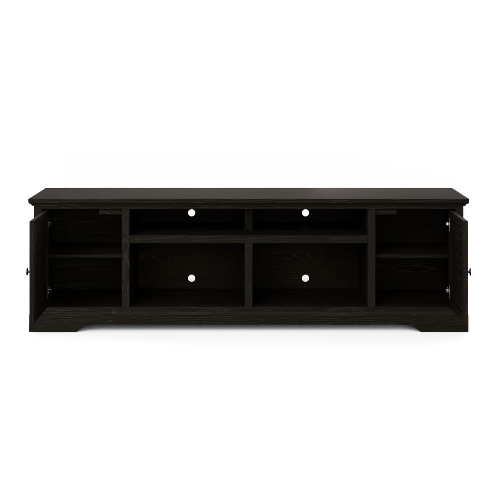 Black Finish Solid Wood TV Stand That Holds TVs Up to 100 in.. Picture 7