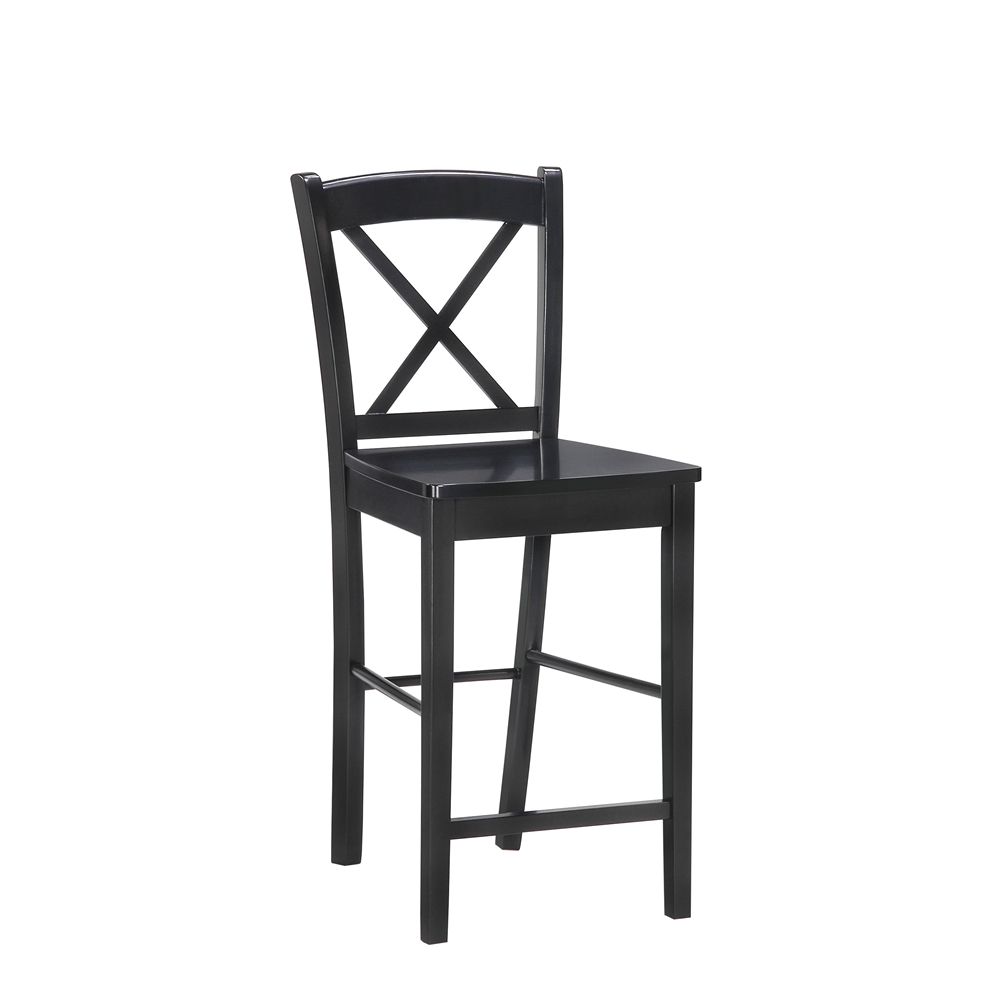 Black X Back Counter Stool. The main picture.