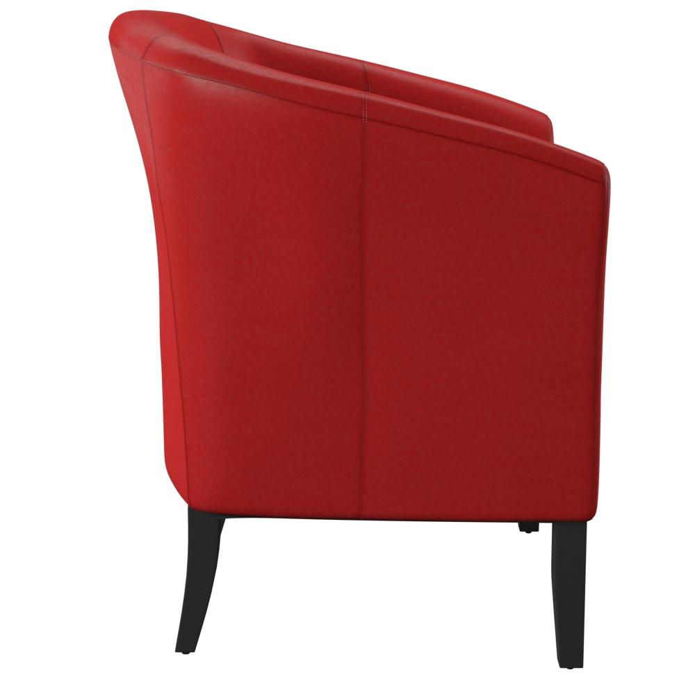 Simon Red Club Chair. Picture 9