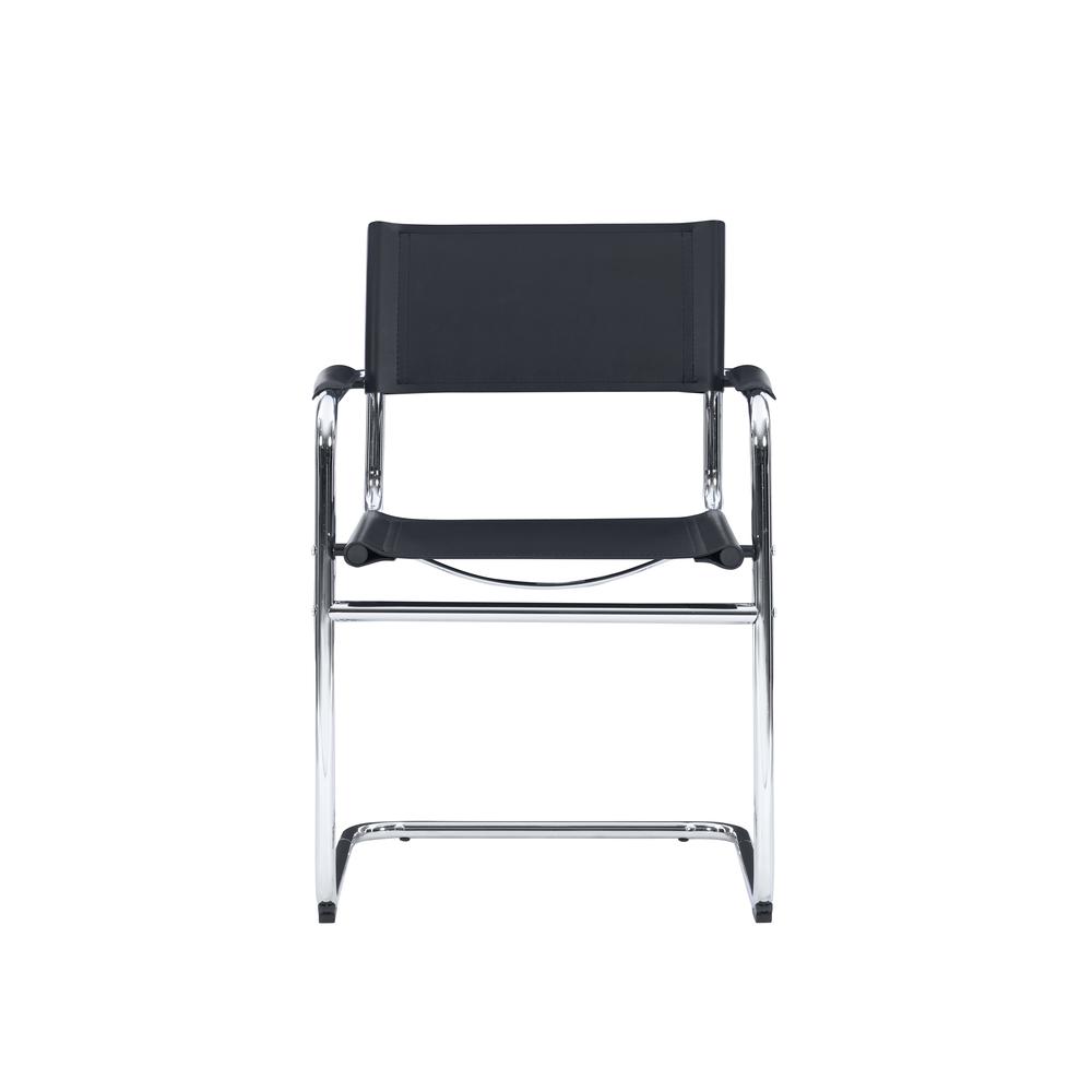 Delta Chair, 21.65"W X 22.44"D X 33.86"H, Chrome. Picture 2
