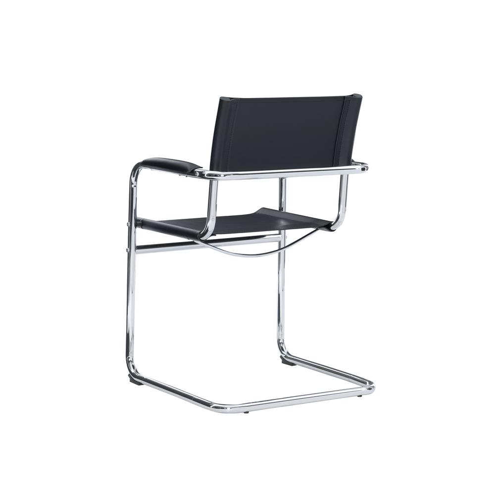 Delta Chair, 21.65"W X 22.44"D X 33.86"H, Chrome. Picture 4