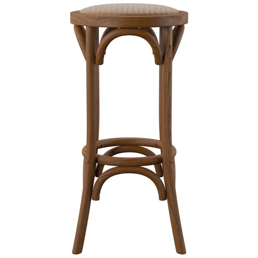 Rae Walnut Backless Bar Stool. Picture 4