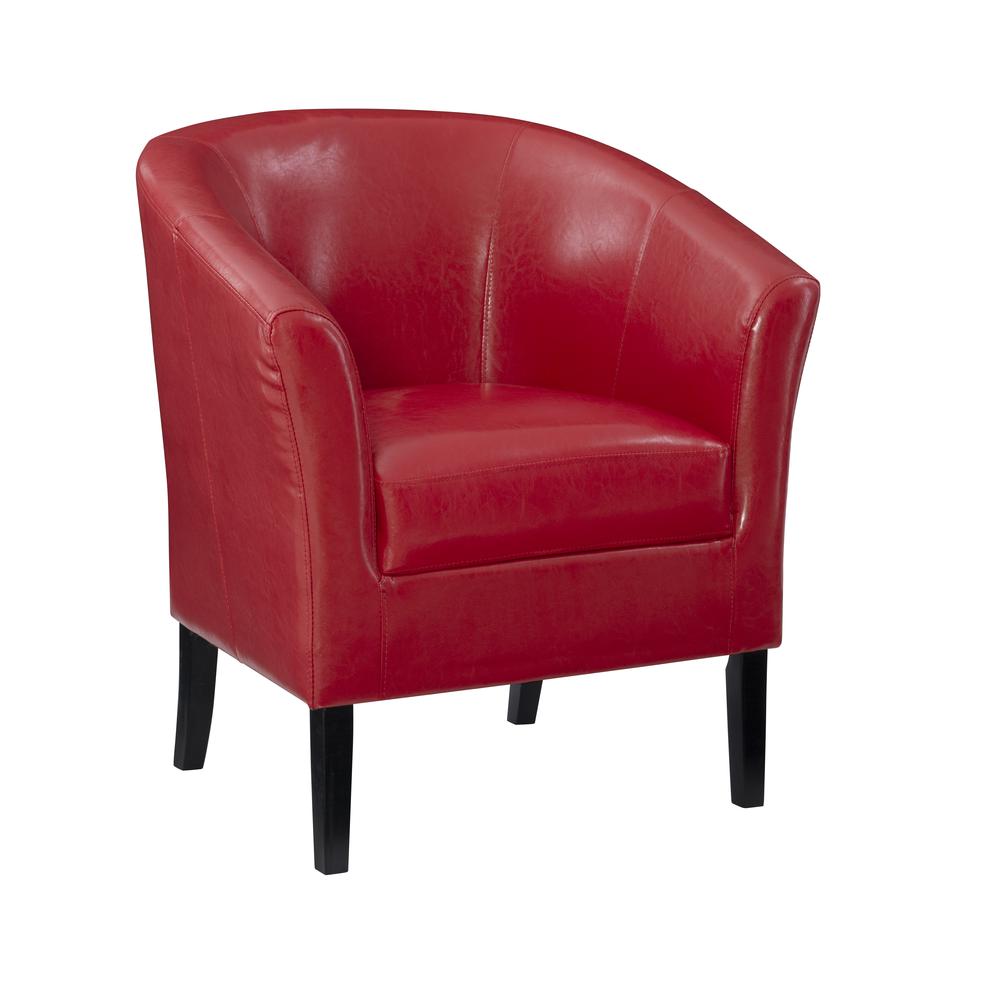 Simon Red Club Chair. Picture 15