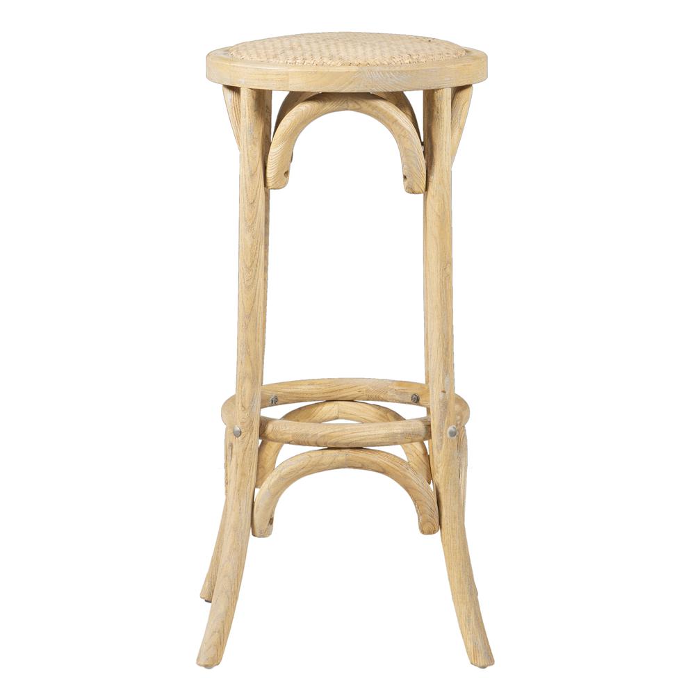 Rae Rattan Seat Backless Bar Stool. Picture 2