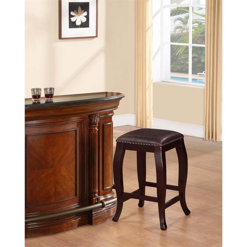 San Francisco Square Top Counter Stool - Brown. Picture 2