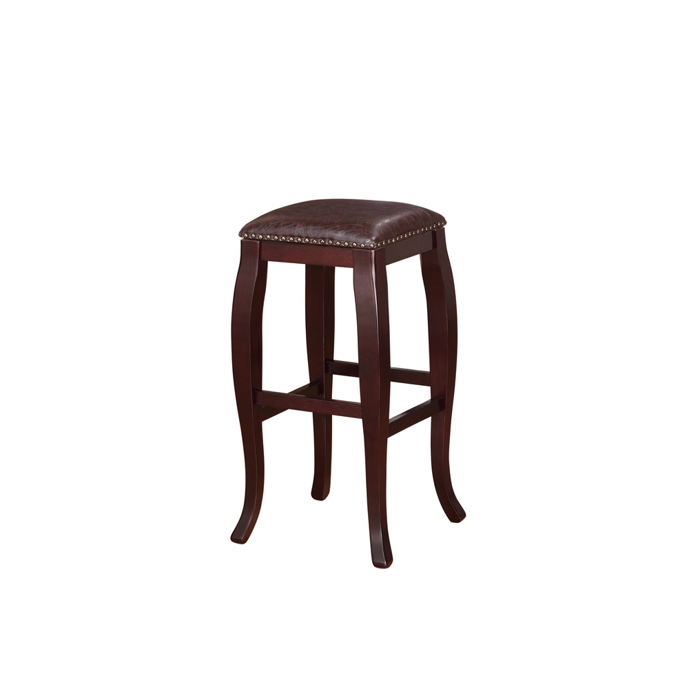 San Francisco Square Top Bar Stool - Brown. The main picture.