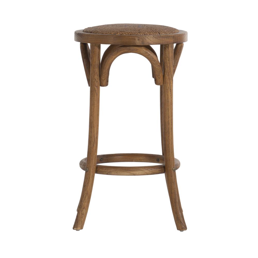 Rae Walnut Backless Counter Stool. Picture 3