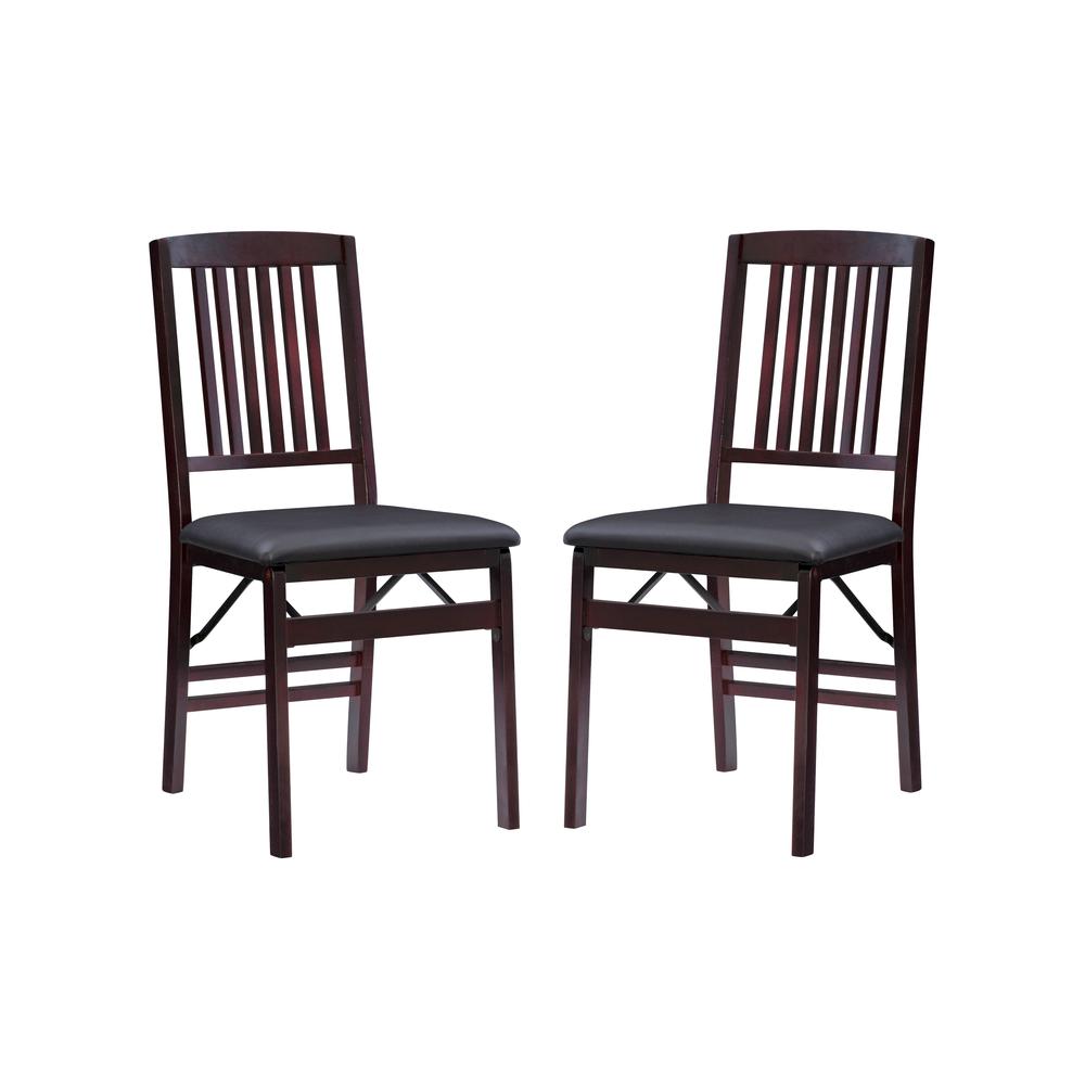 Triena 18 In Mission Back Folding Chair - Set Of Two. Picture 21