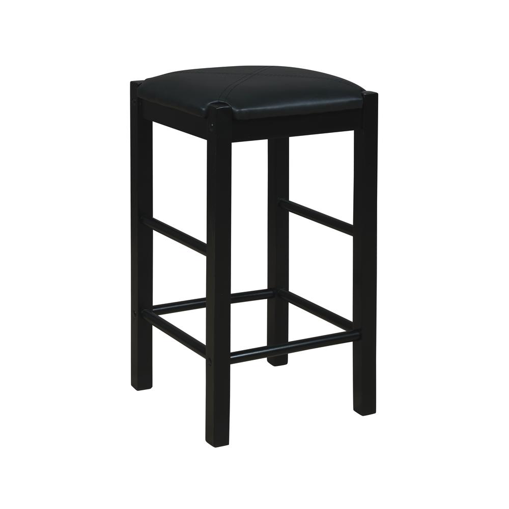 Lancer Backless Counter Stools, Black - Set of Two. Picture 12