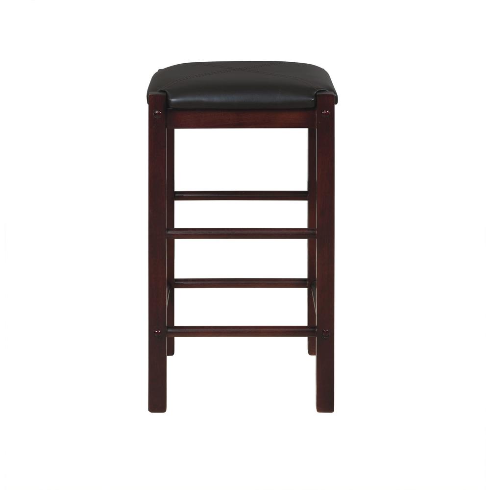 Lancer Backless Counter Stools, Espresso - Set of Two. Picture 10