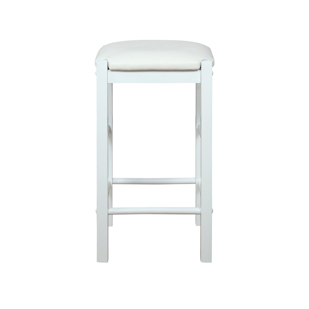 Lancer Backless Counter Stools, White - Set of Two. Picture 17
