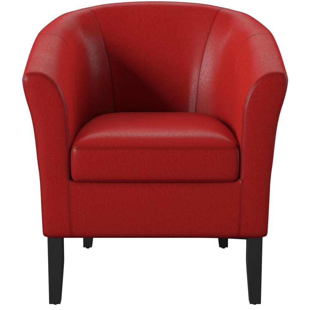 Simon Red Club Chair. Picture 14