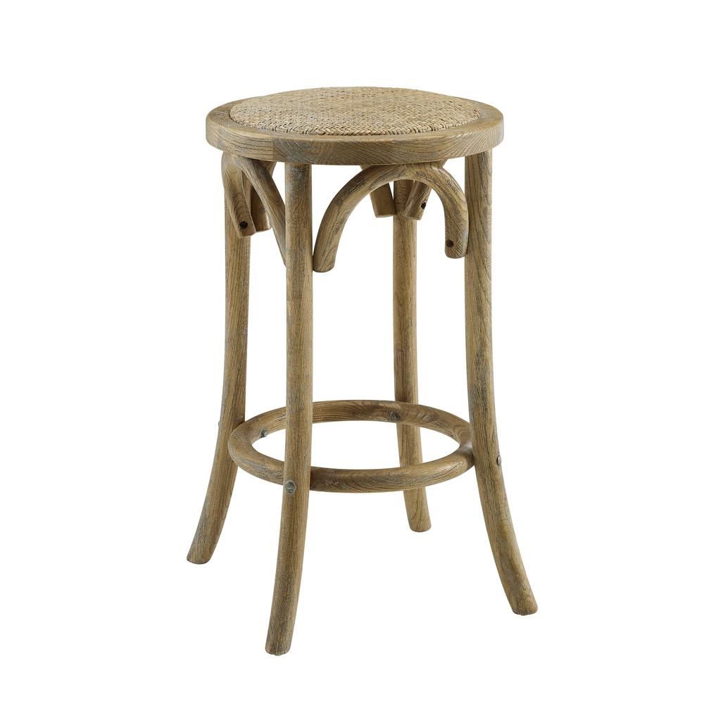 Rae Rattan Seat Backless Counter Stool. Picture 3