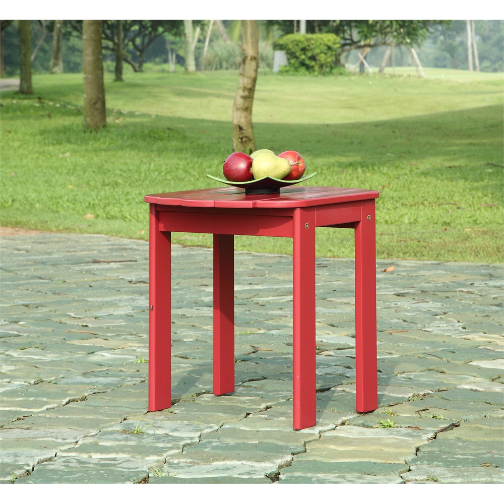 Red Adirondack End Table. Picture 2