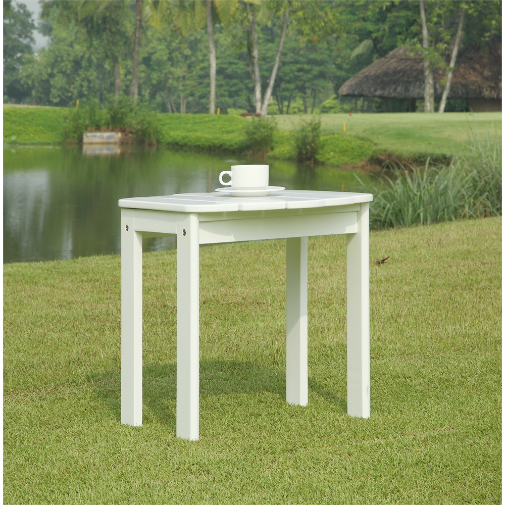 White Adirondack End Table. Picture 2