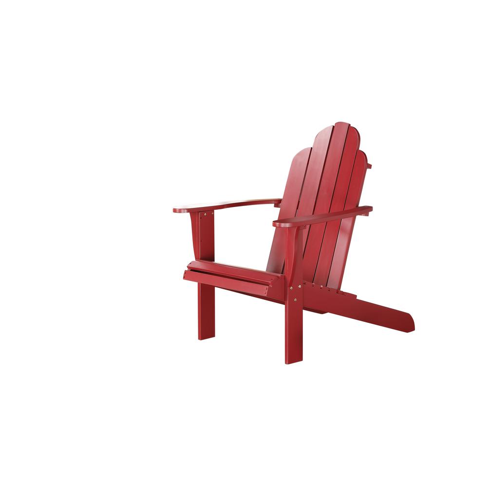 Red Adirondack Chair. Picture 1