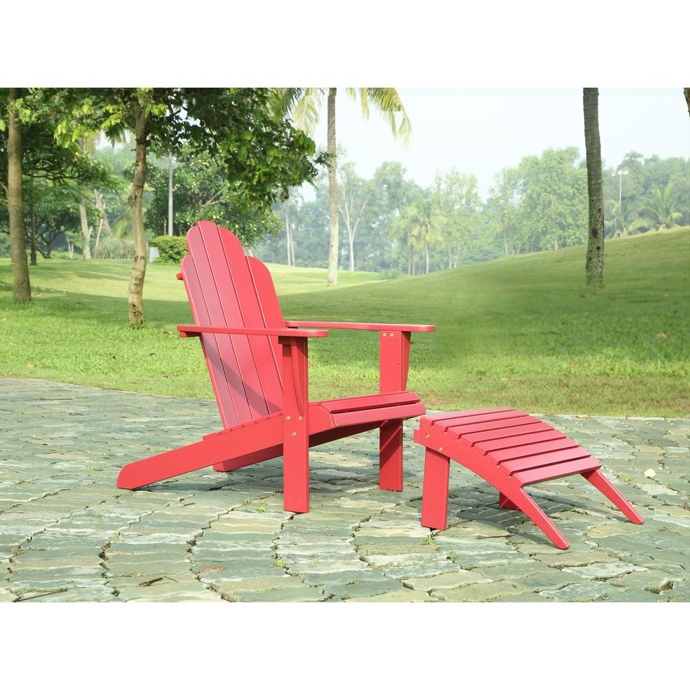 Red Adirondack Chair. Picture 4