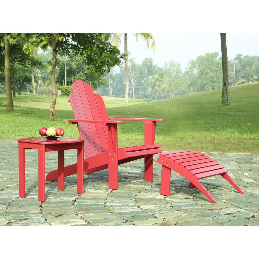 Red Adirondack Chair. Picture 5