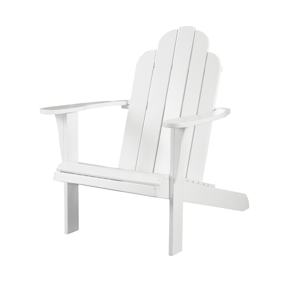 White Adirondack Chair. Picture 1