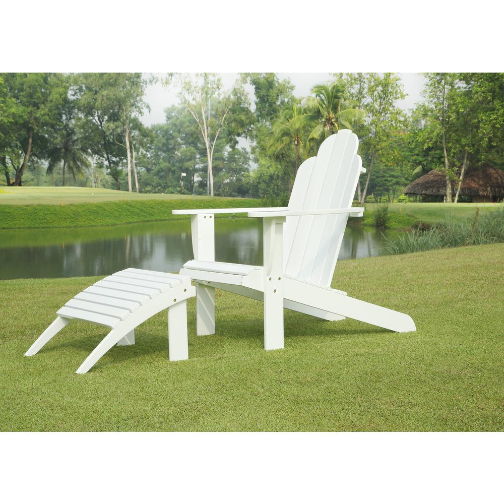 White Adirondack Chair. Picture 3
