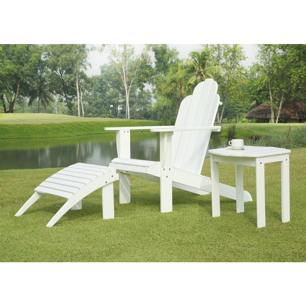 White Adirondack Chair. Picture 4