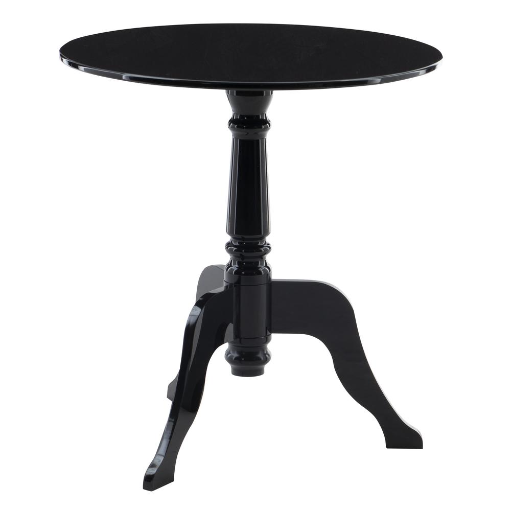 Black Acrylic End Table. Picture 6