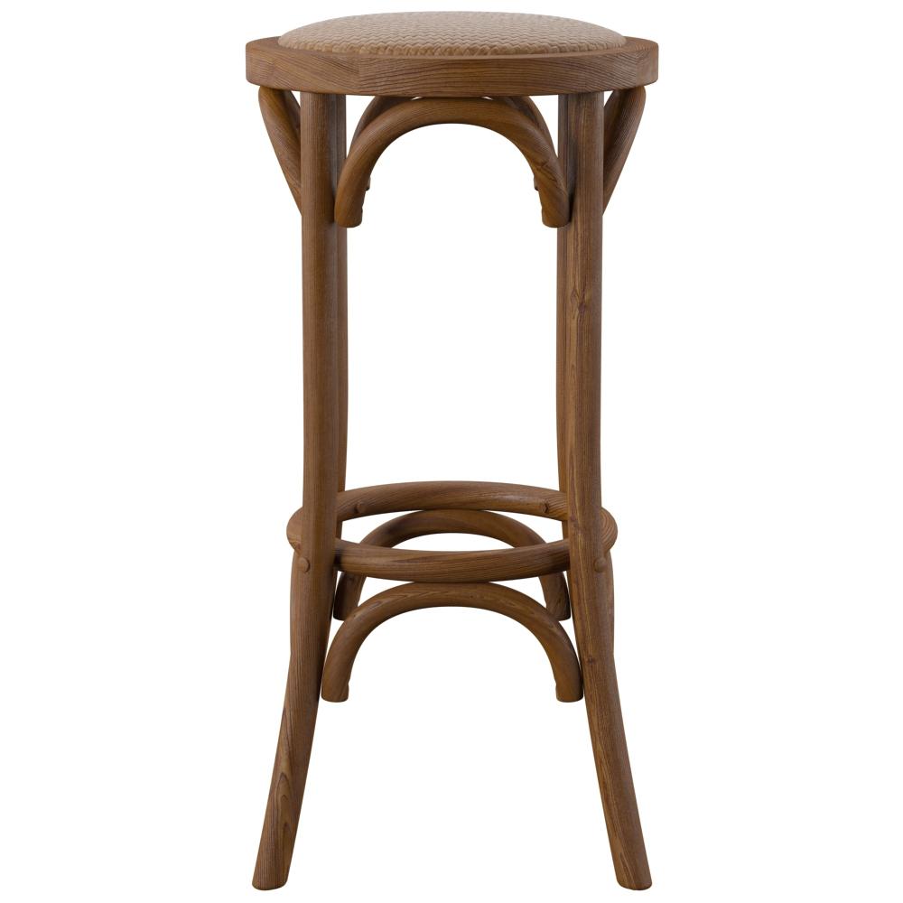 Rae Walnut Backless Bar Stool. Picture 2