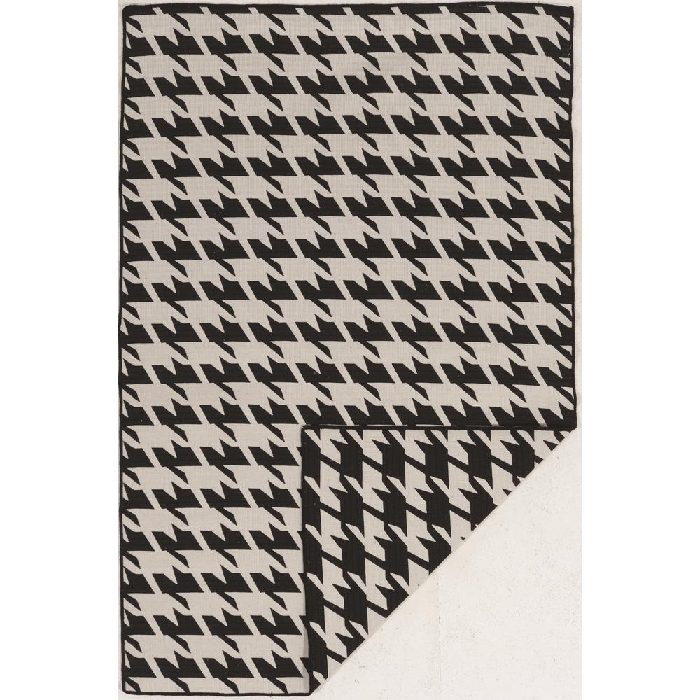 Salonika Reversible Houndstooth Grey 5x8, Rug. The main picture.